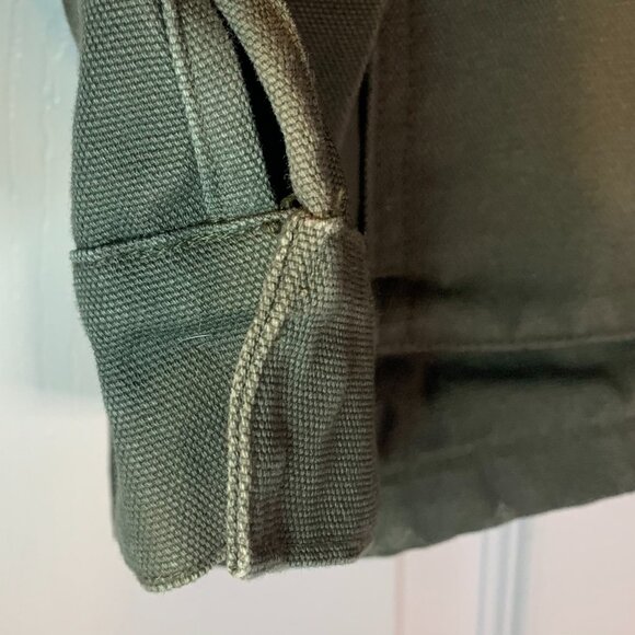 Marine Layer Women's Canvas Chore Jacket Sz XS Olive Green Hooded Fall Layering - Picture 6 of 8